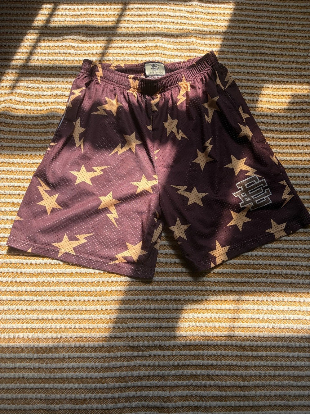 Men's Eric Emanuel X Bape Brown and Gold